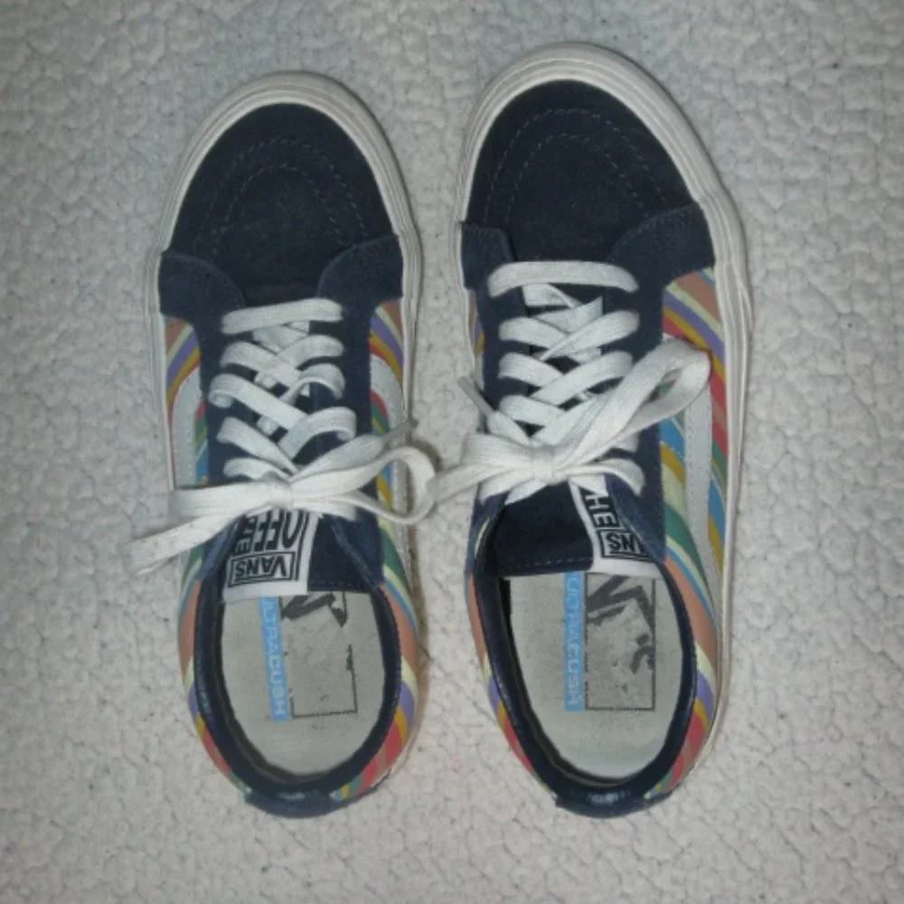 Vans Sk8 Reissue Retro Striped Low Top Shoes